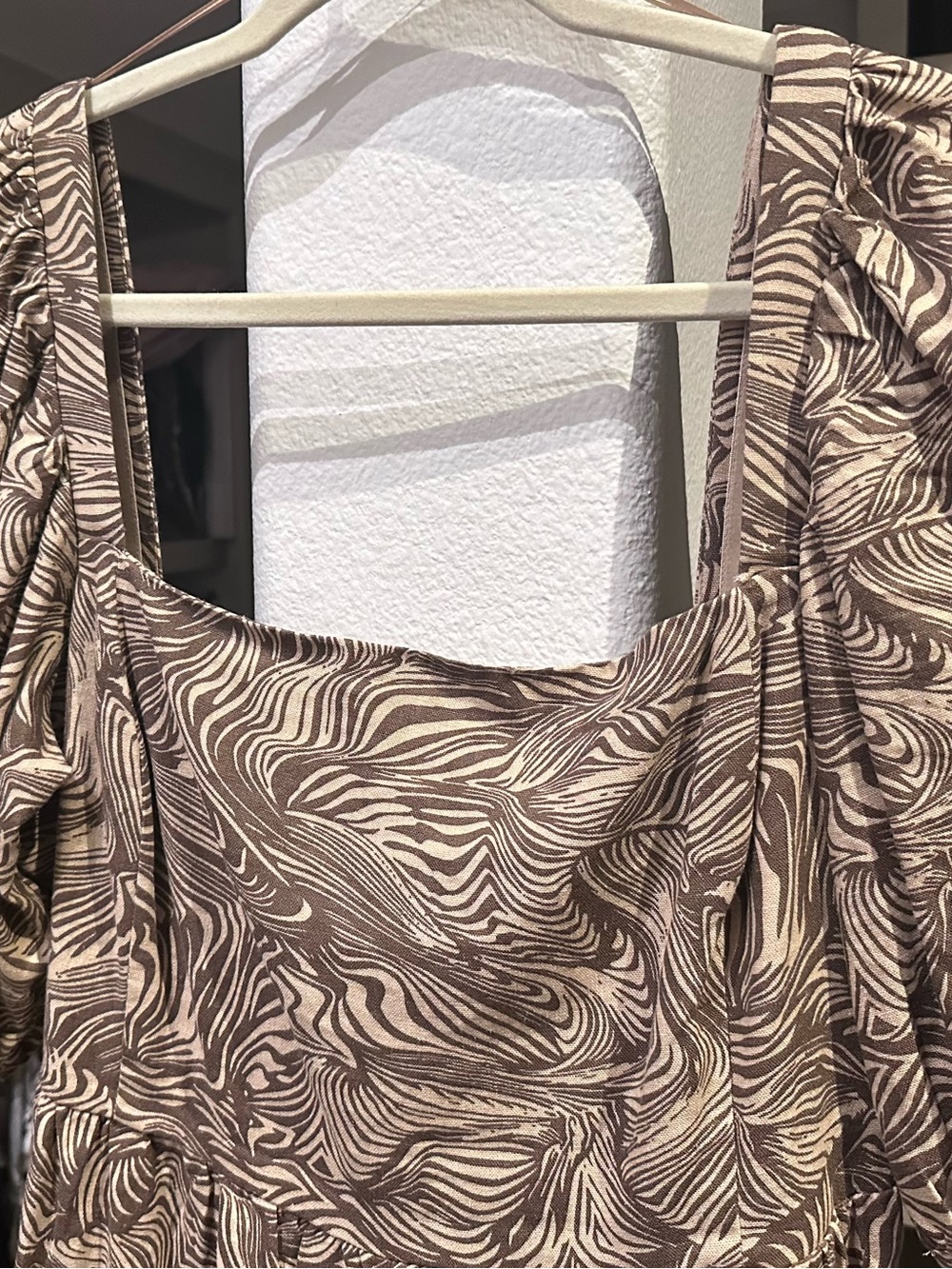 House of Harlow 1960 Brown and Cream Mini Dress - Picture 5 of 7
